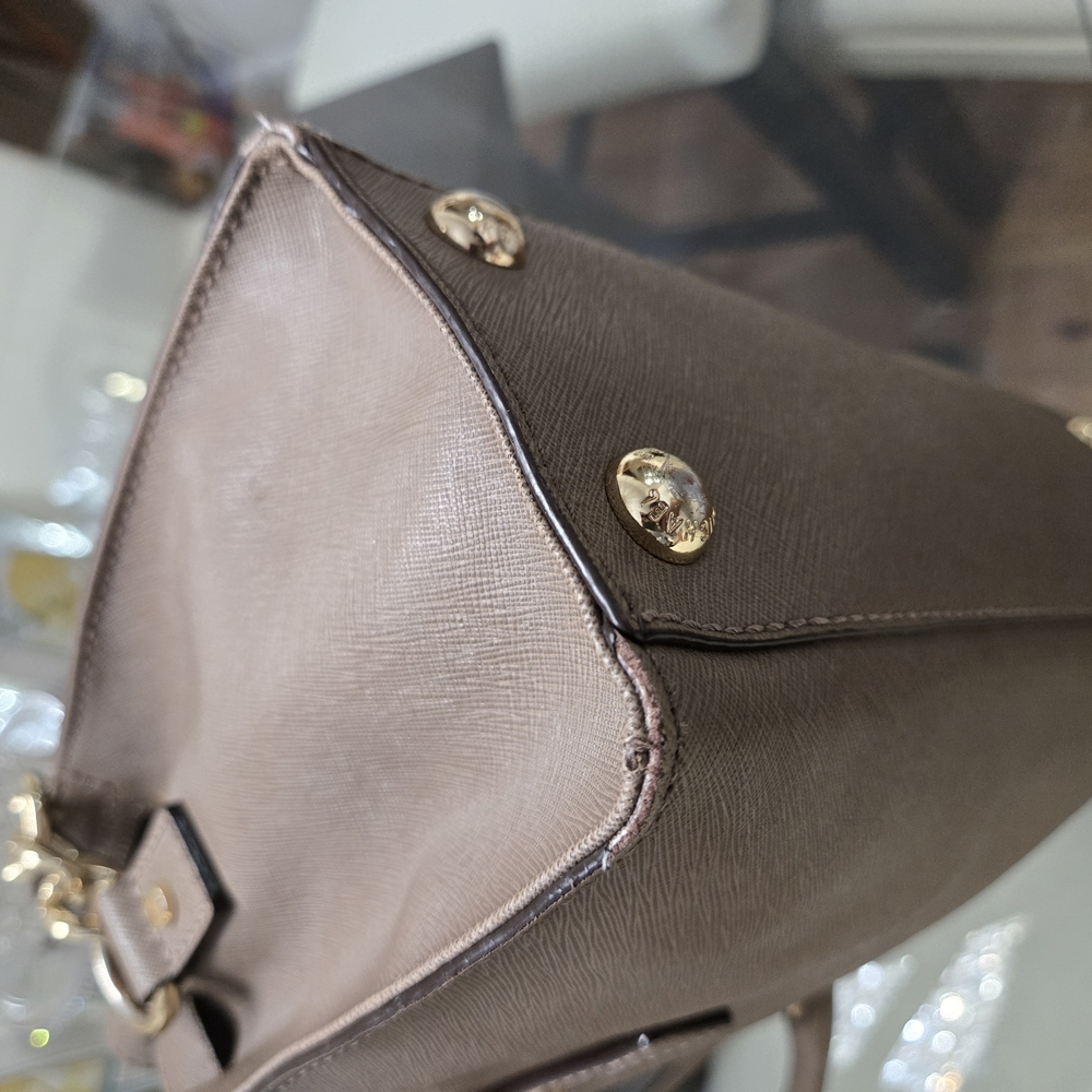 Michael Kors Hamilton Taupe Satchel - Picture 14 of 16